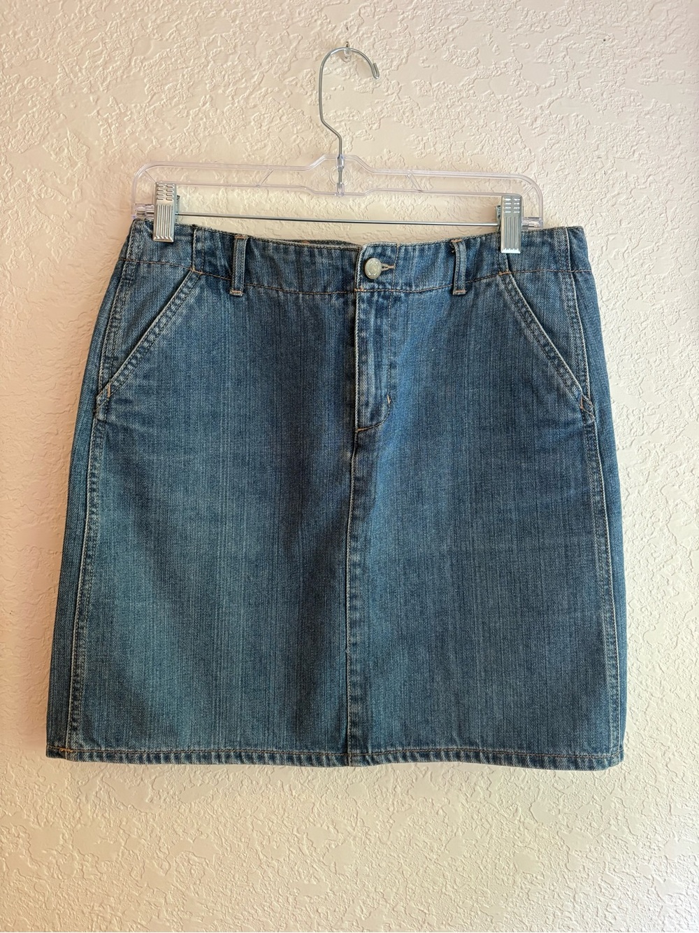 Blue Denim Mini Skirt